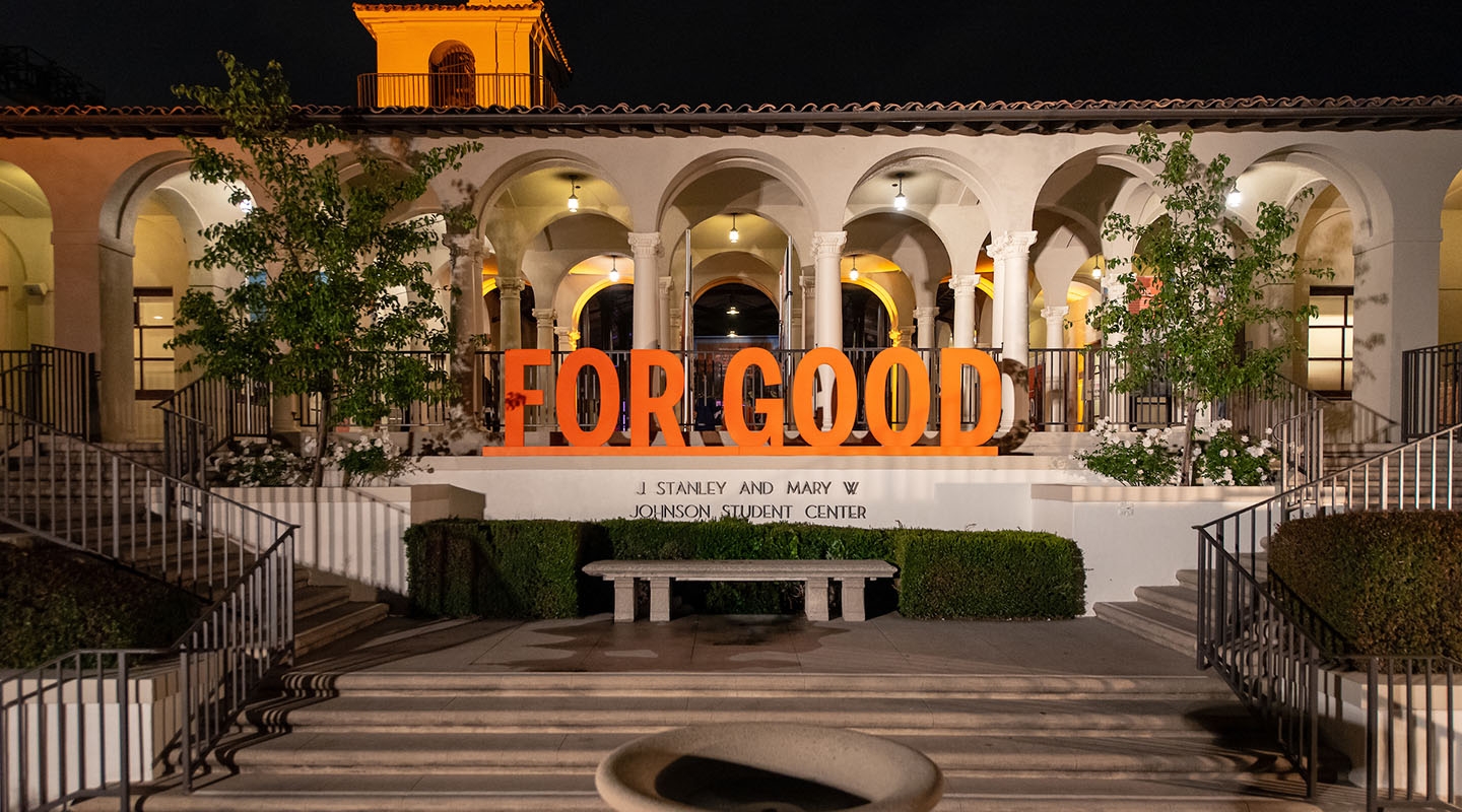 a view of the for good campaign logo