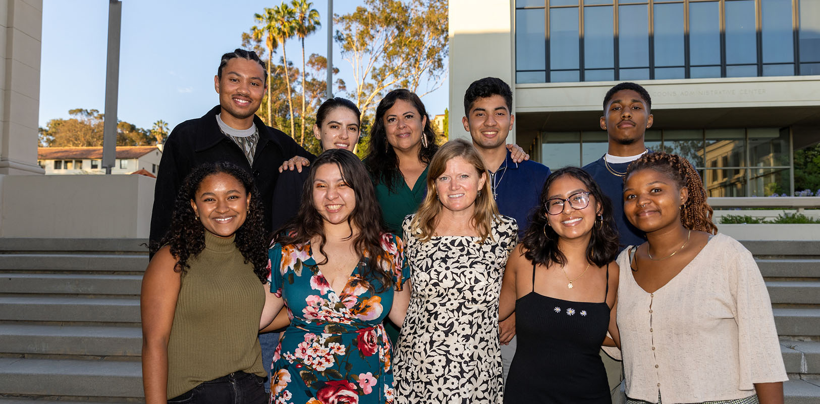 Obama scholars pose with special guest Maya Soetero Ng