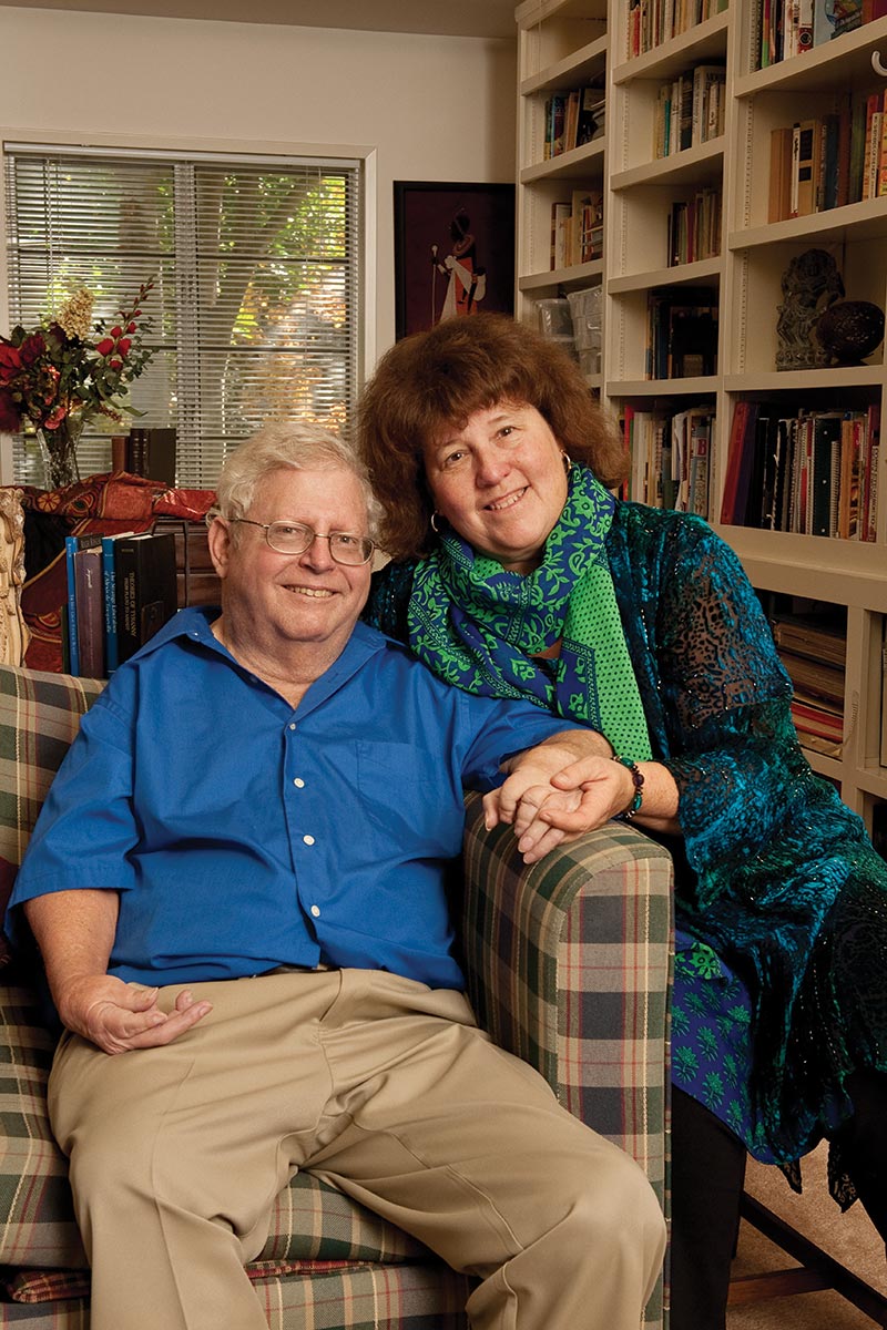 Mandy Boesche with her husband, the late Prof. Roger Boesche